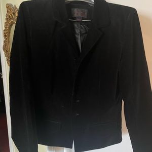 RALPH LAUREN BLACK VELVET JACKET (L)